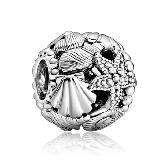 SILVER SEA SHELLS CHARM