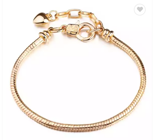 Adjustable clasp snake bracelet - Gold